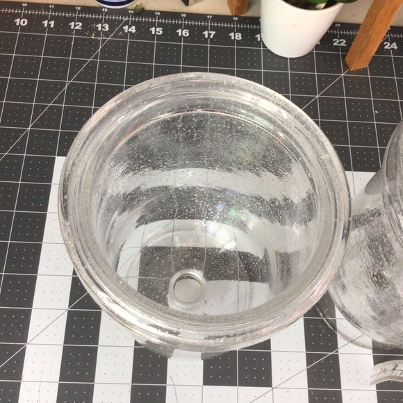 Hand blown bubble glass vases - Picture 6 of 6